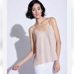 Noel Asmar Alba Pleated Cami Top in Dusty Pink - Size XS